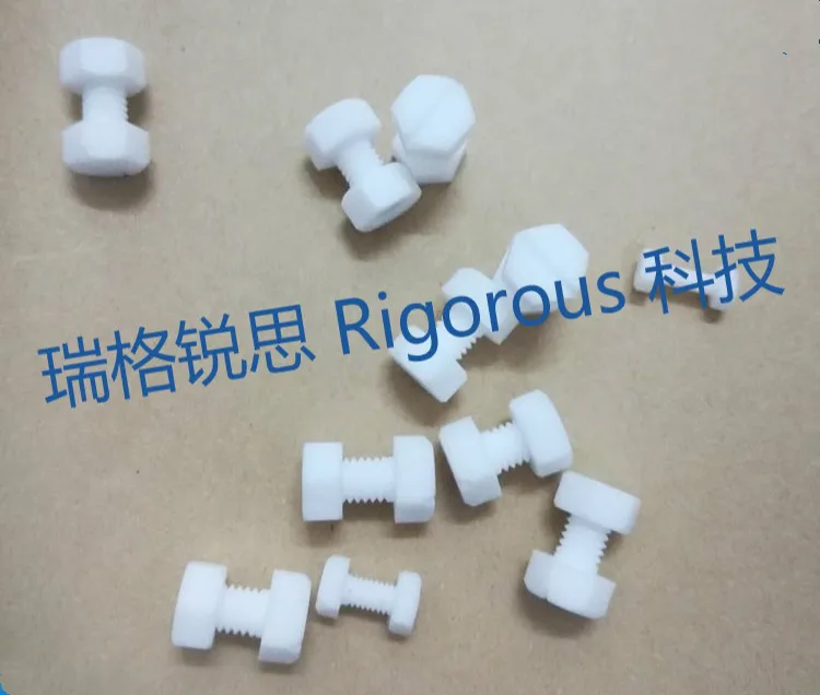 PTFE винты 4F болты пластиковые тефлоновые болты PTFE