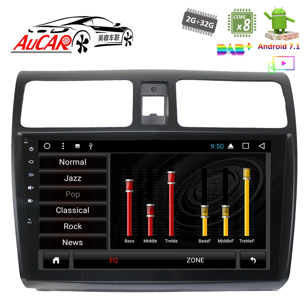 Android 7 1 10 &quotАвтомобильный dvd плеер GPS навигационная система для SUZUKI Swift 2004 2010 HD