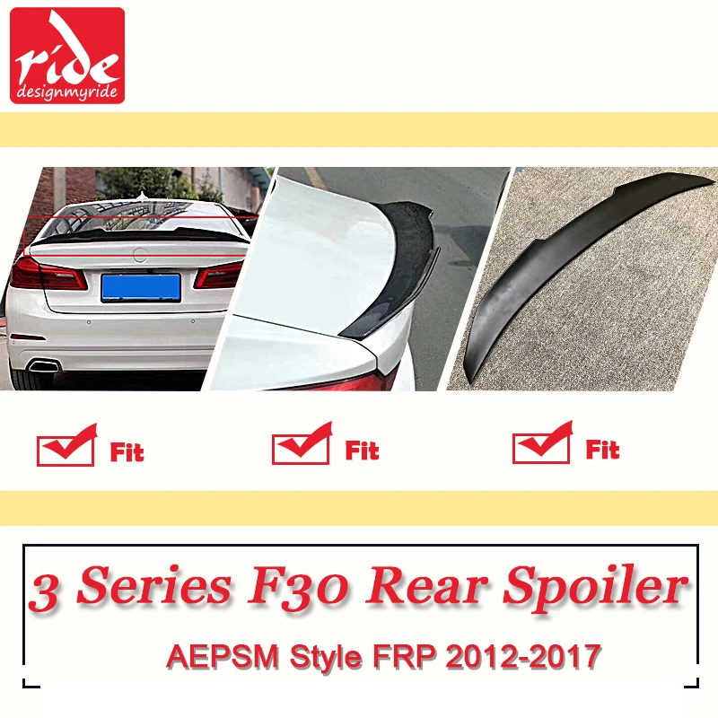 Подходит для BMW F30 задний багажник спойлер AEPSM Стиль FRP первоклассника черного 3 ей