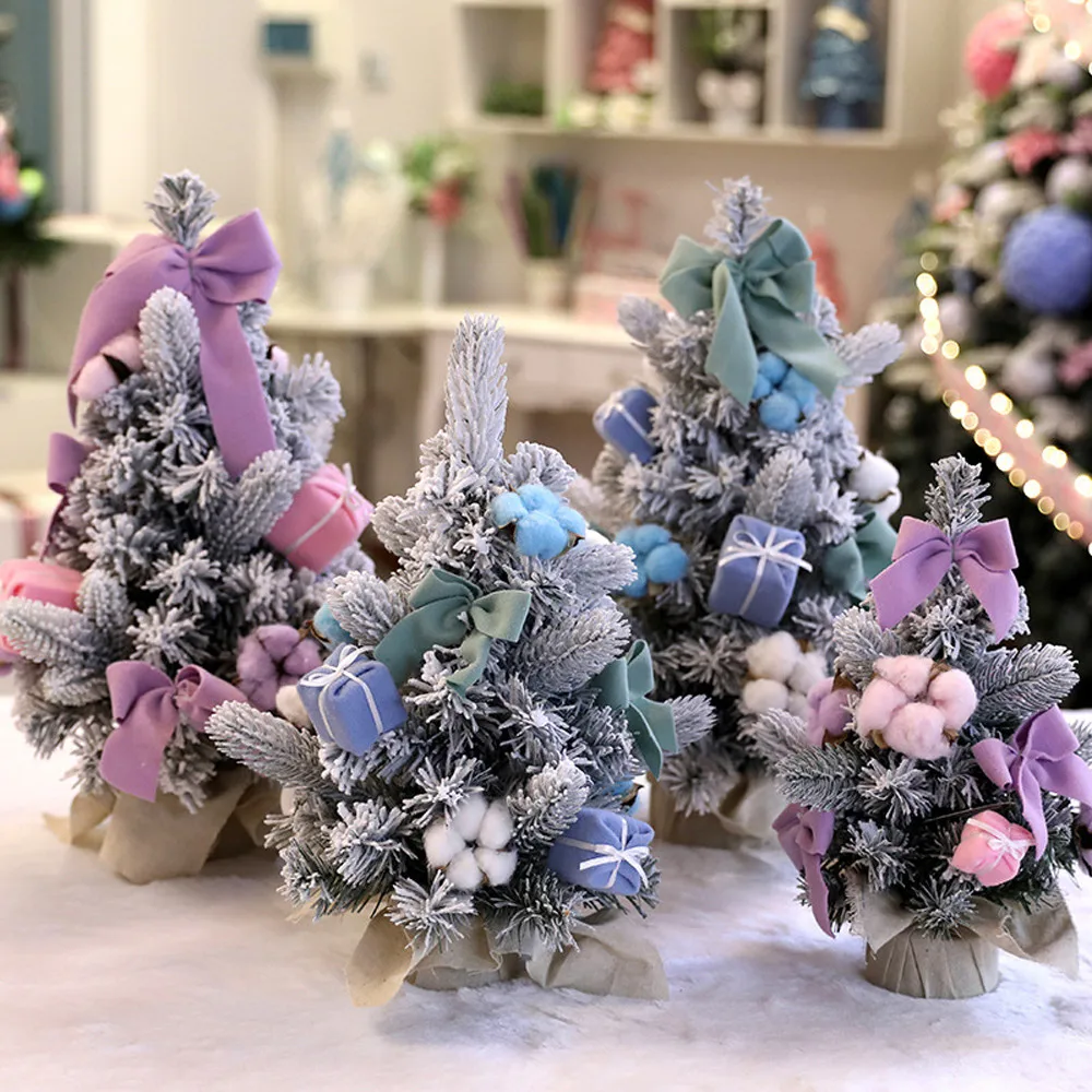 Artificial Tabletop Mini Christmas Tree Decorations Festival Miniature 30cm christmas tree ornaments arbol navidad | Дом и сад