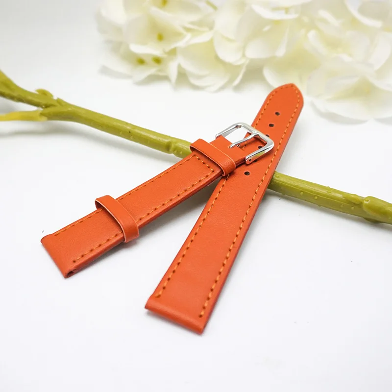 Ремешок кожаный для женских наручных часов 12 мм 14 16 мм|16mm strap|straps for watchesleather watchband |