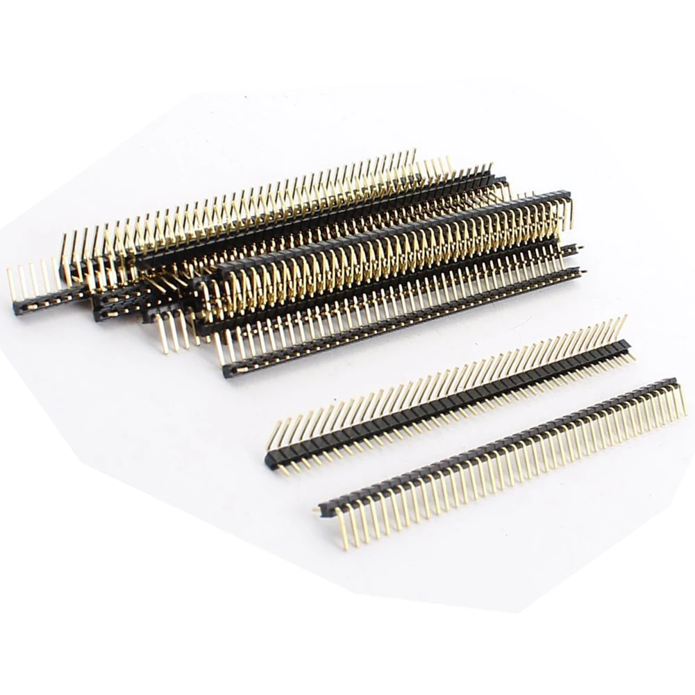 17Pcs PBC 40Pin 2.54mm Single Row Right Angle Header Connector Strip | Обустройство дома