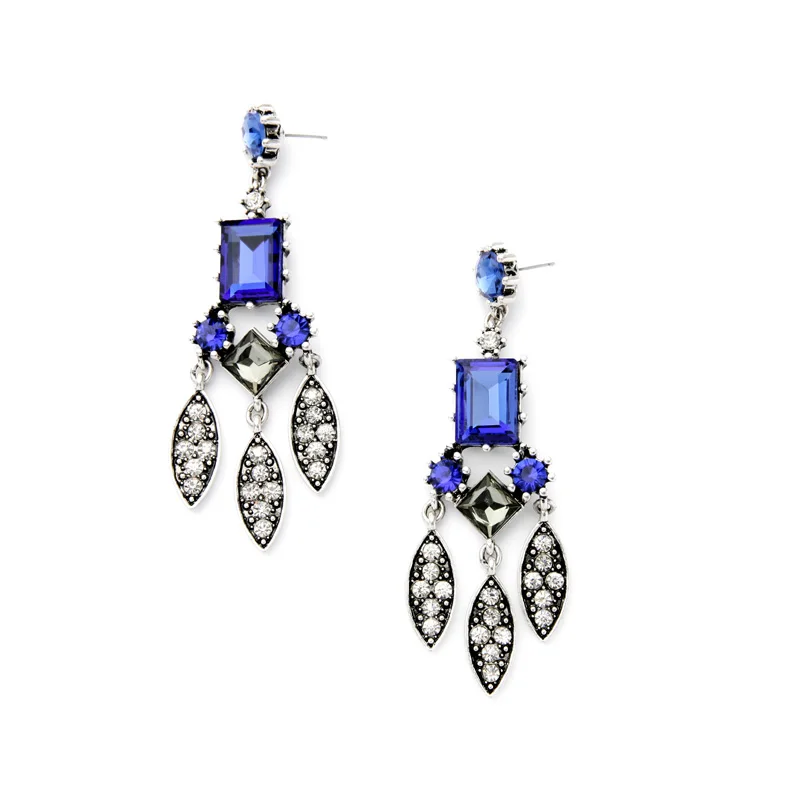 Длинные Стильные благородные женские шикарные серьги для вечеринок