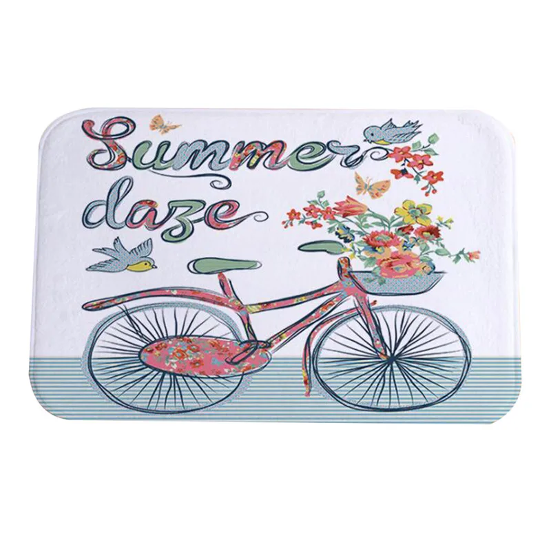 Style 2 white Противоскользящий коврик для ванной и туалета, домашний декор, мульти-стиль, домашний коврик для ванной комнаты, фланелевый, с рисунком, стильный коврик для ванной комнаты - Цвет: Style 2 white