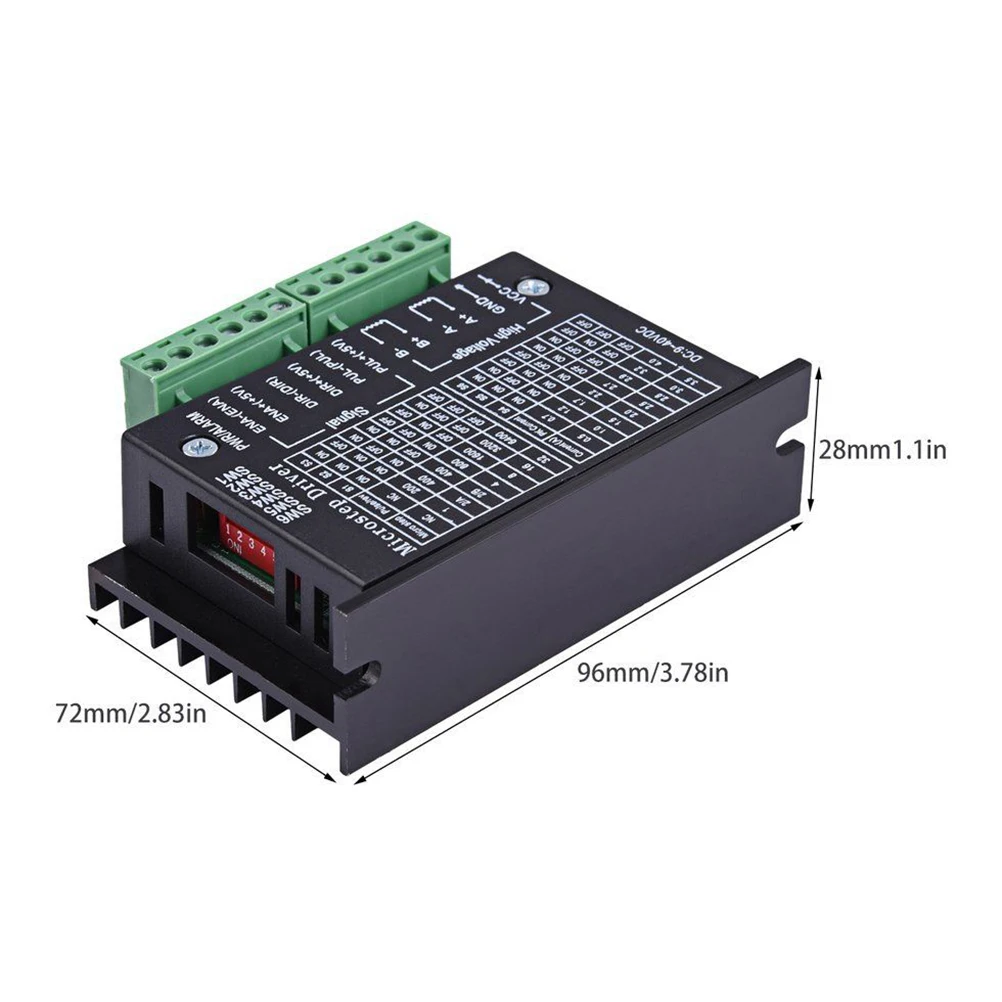 TB6600 Upgraded Version 4A 40V DC 42 / 57 86 Stepper Motor Driver Controller 32 Segments Micro-step CNC 1 Axis 2 4 Phase | Автомобили и