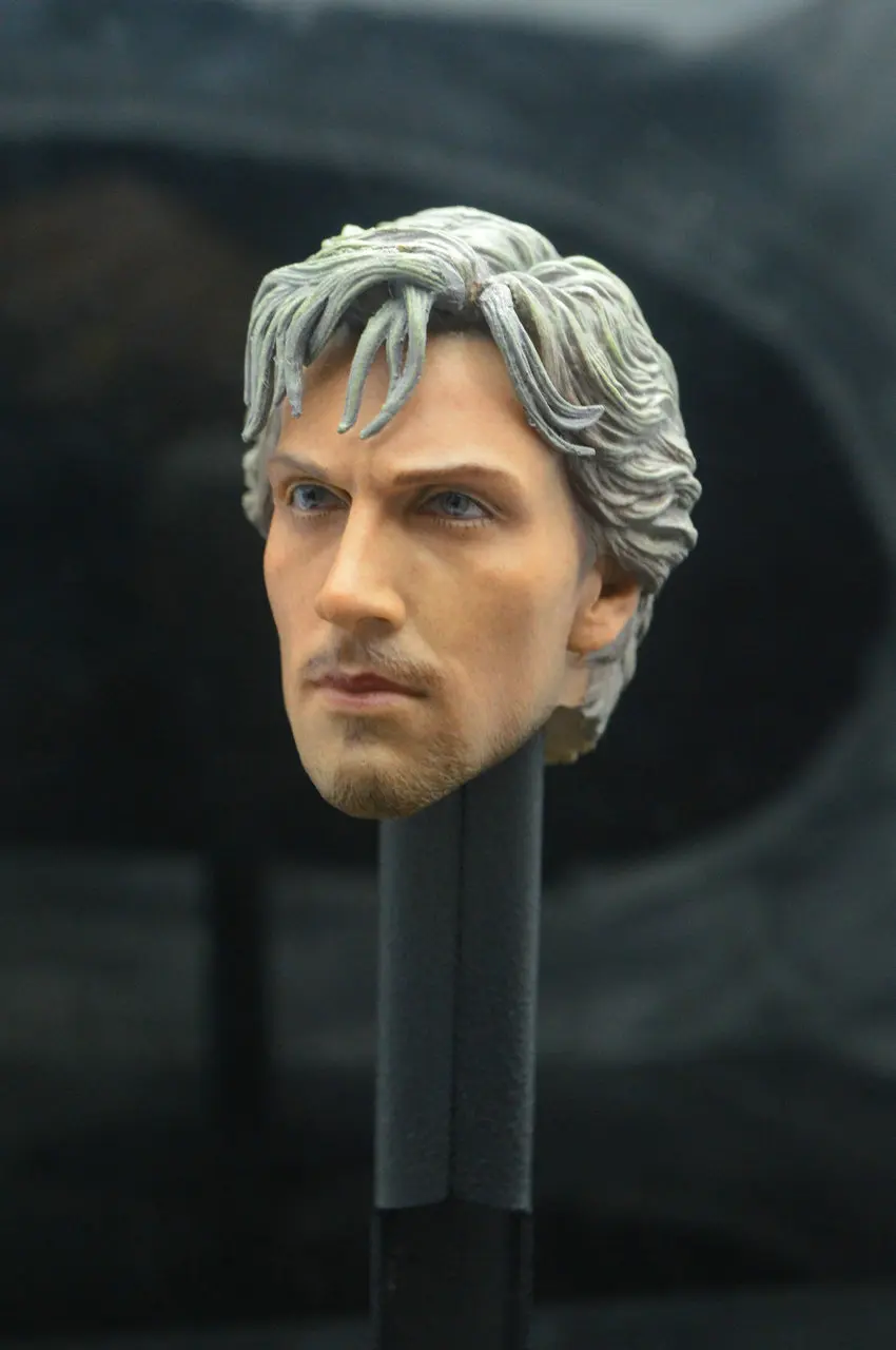 Пользовательские 1/6 QuickSilver Аарон Джонсон голова лепить для горячие игрушки фигура тела
