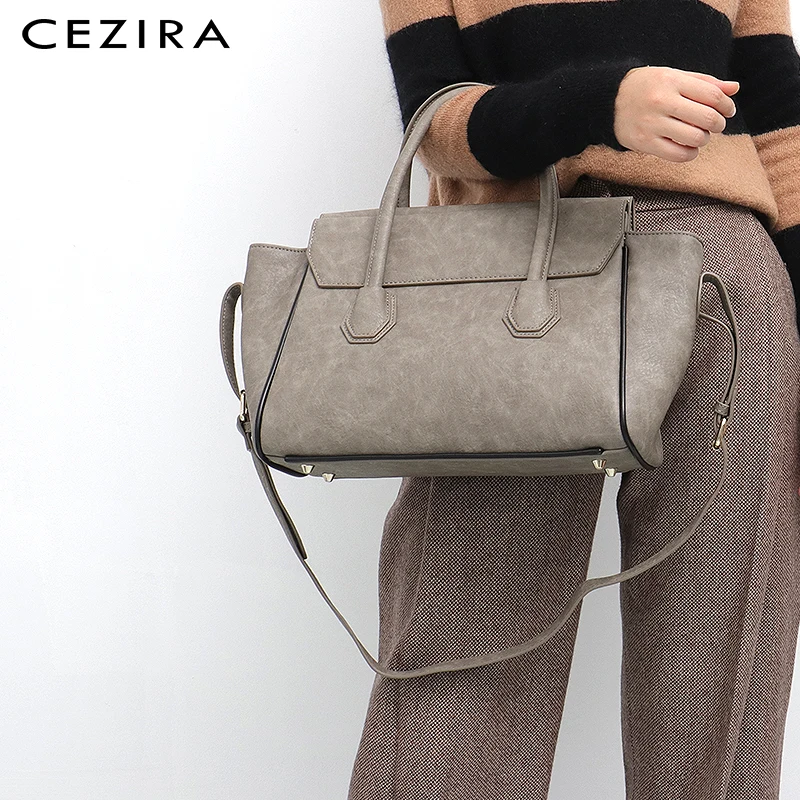 Женские сумки через плечо CEZIRA Большие Сумки из искусственной кожи высокого