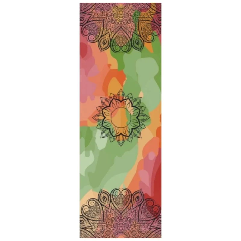 Новинка нескользящий коврик для йоги с принтом полотенце портативный чехол