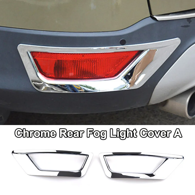 rear foglight coverA Для Ford Escape Kuga хромированный передний задний противотуманный светильник, дверная ручка, накладка на корпус, накладка, защита для украшения автомобиля - Цвет: rear foglight coverA