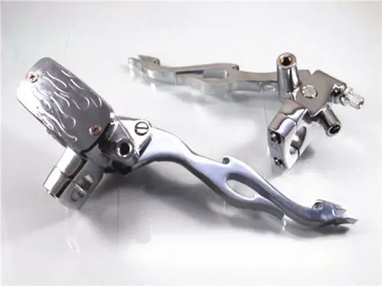 Рычаг сцепления тормоза Flame 1 &quotдля Harley Honda Kawasaki Suzuki Cruiser Chopper VTX|Рычаги веревки и