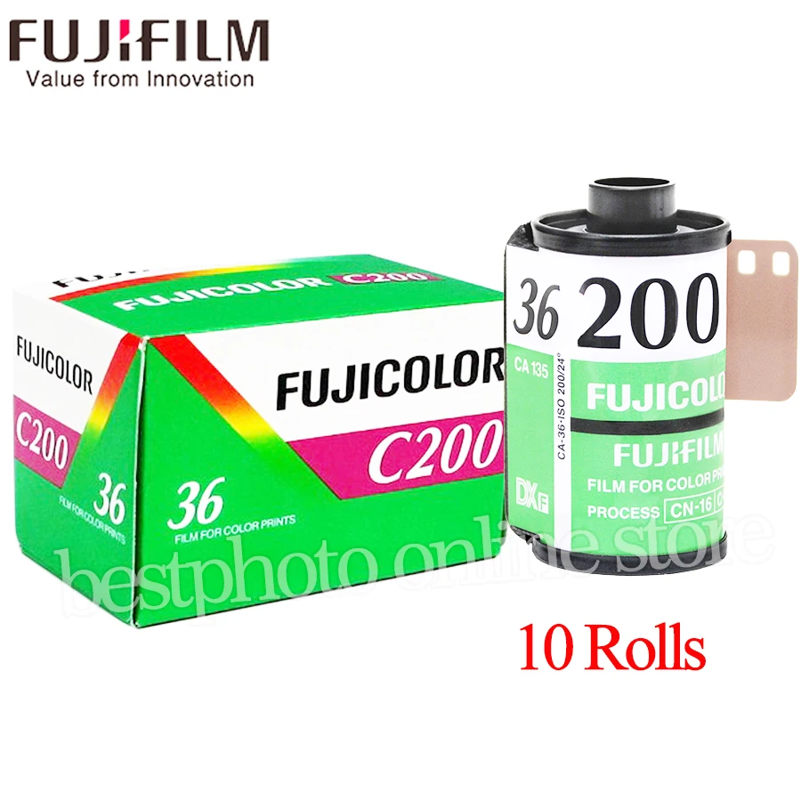 Fujifilm Fujicolor C200 10 рулонов/партия цветная 35 мм пленка 36 для камеры формата 135 Lomo Holga BC