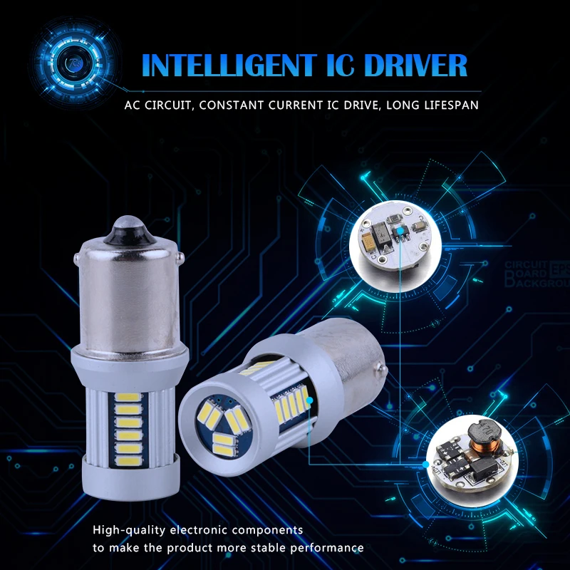 R8 2x1156 Автомобильный светодиодный лампы BA15S P21W S25 30SMD 4014 30SMD стоп-сигналы задний фонарь DRL хвостовая часть грузовика лампы 12 V 24 V AC 180 градусов
