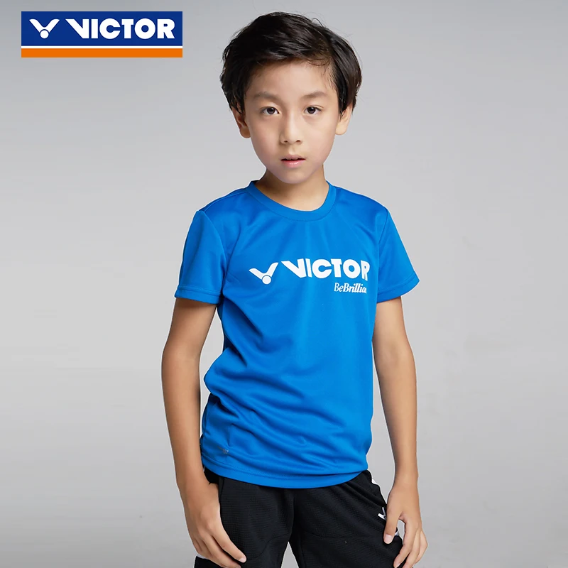 Детская дышащая рубашка для бадминтона Victor трикотажные поглощающие Пот