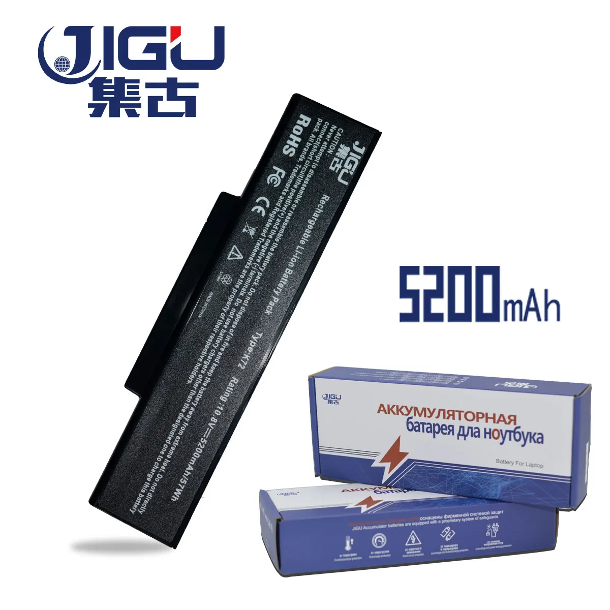 Аккумулятор для ноутбука JIGU 6 ячеек Asus A72 K72 N73 N71 K73 X77 Series A32 N71|laptop battery|6 cell laptop