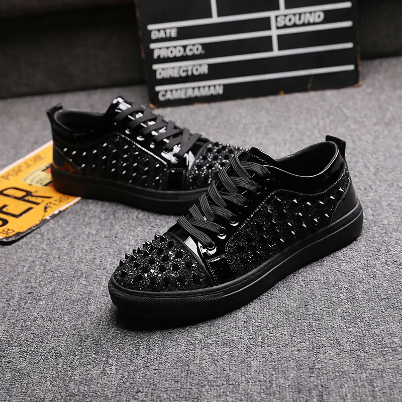 Новинка мужские Модные вечерние туфли для ночного клуба из мягкой кожи с