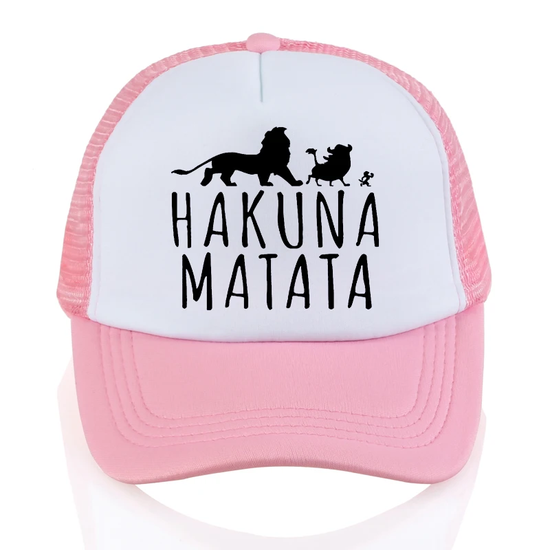 Новые Бейсболки Hakuna Matata с буквенным принтом для мужчин и женщин, летняя сетчатая Кепка, модная уличная солнцезащитная Кепка для мужчин, Кепка для водителя грузовика
