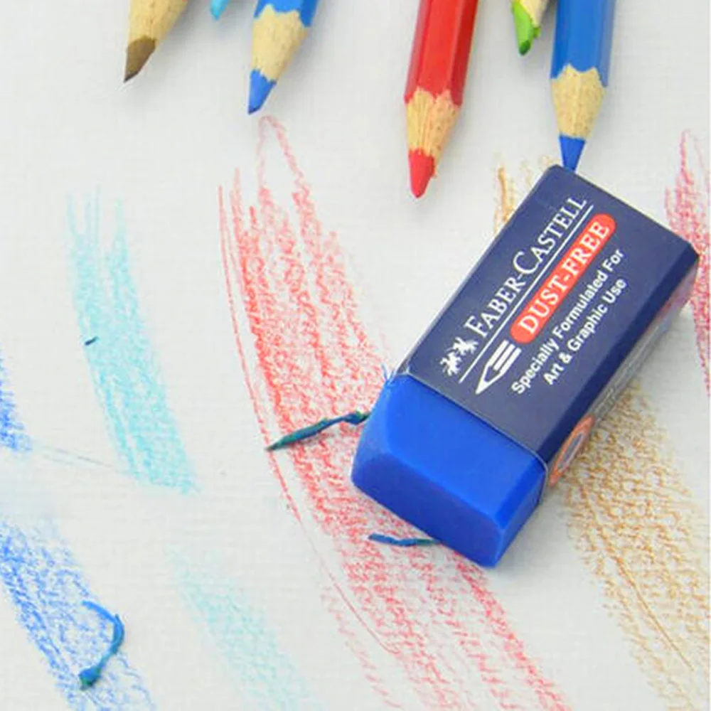 FABER CASTELL супер чистый 1871-70 не чип синий резиновый цвет свинцовая краска специальный ластик