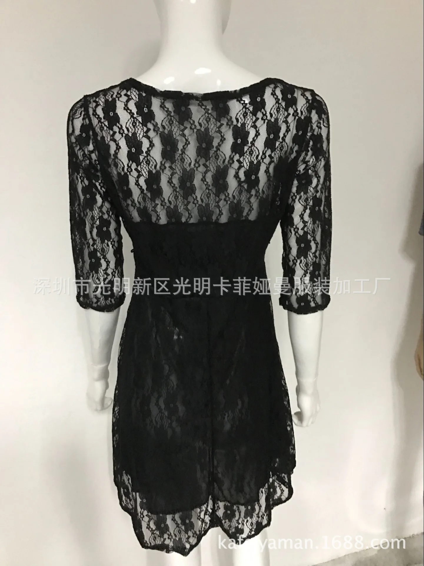 Женские летние платья 2021 Европейское и американское кружевное Плиссированное