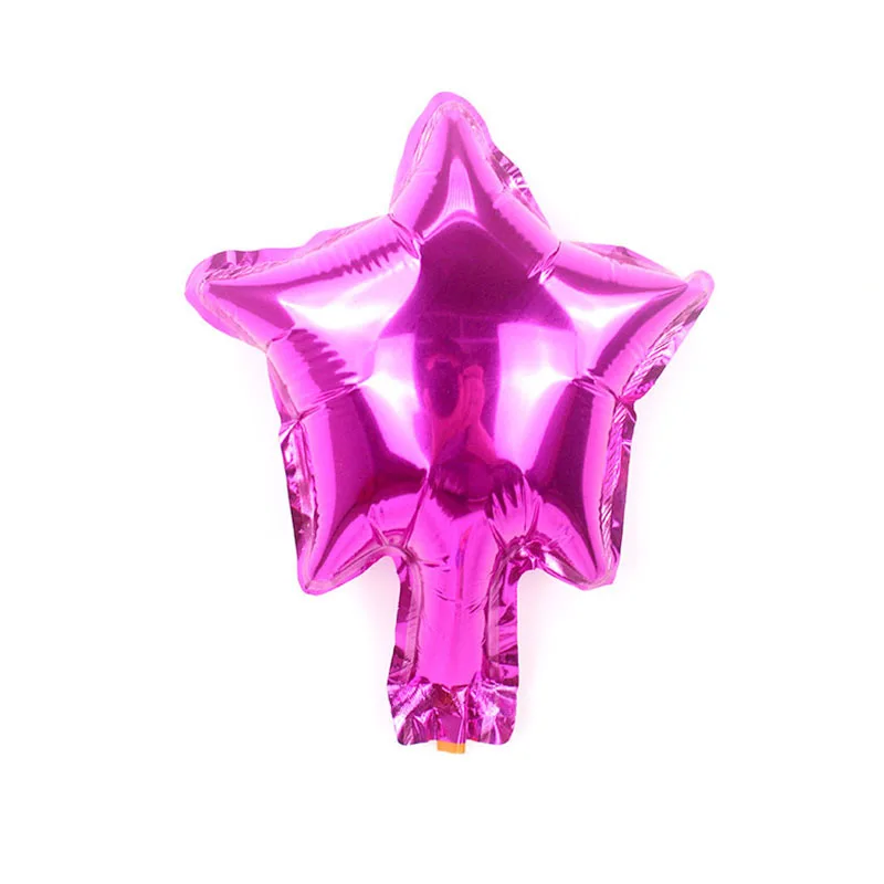 5inch fushia 20 шт./лот 5 дюймов звезда воздушный шар разноцветный " маленькая милая звезда воздушный шар из фольги для украшения дня рождения свадебные принадлежности - Цвет: 5inch fushia