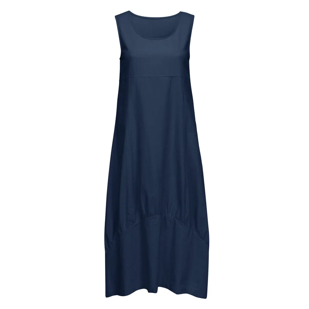 SAGACE хлопковые и льняные женские платья для беременных летние без рукавов большие