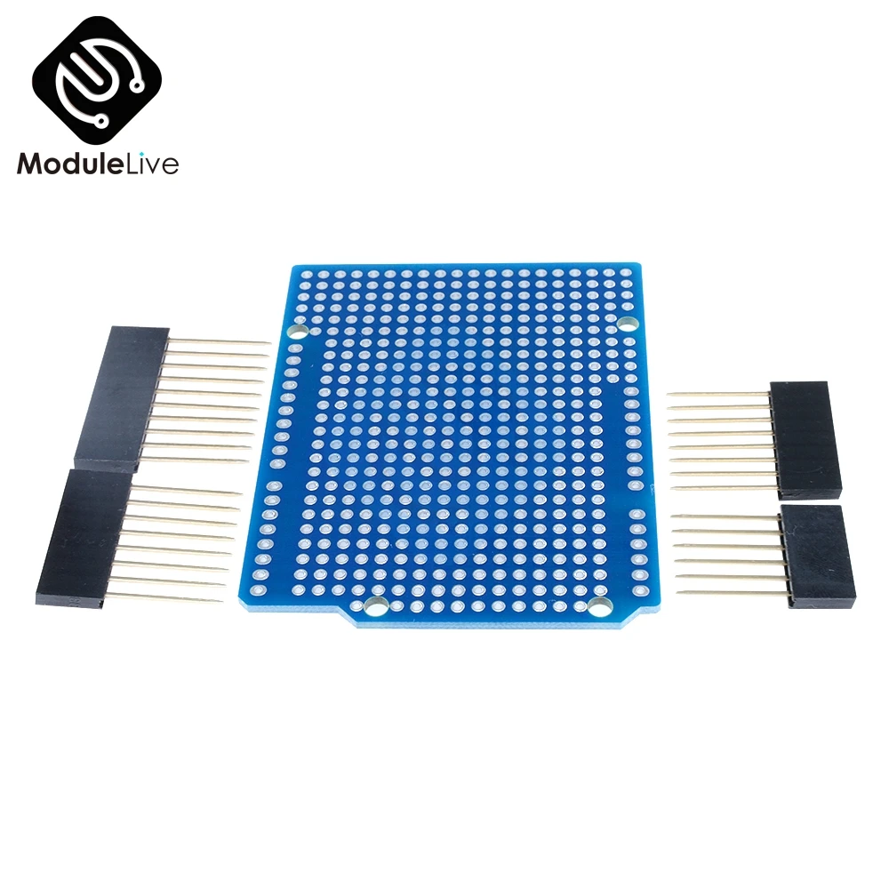 Один прототип печатной платы для Arduino UNO R3 ATMEGA328P щит макетная плата Protoshield DIY FR-4 2,54 мм шаг 2 мм Шаг отверстия