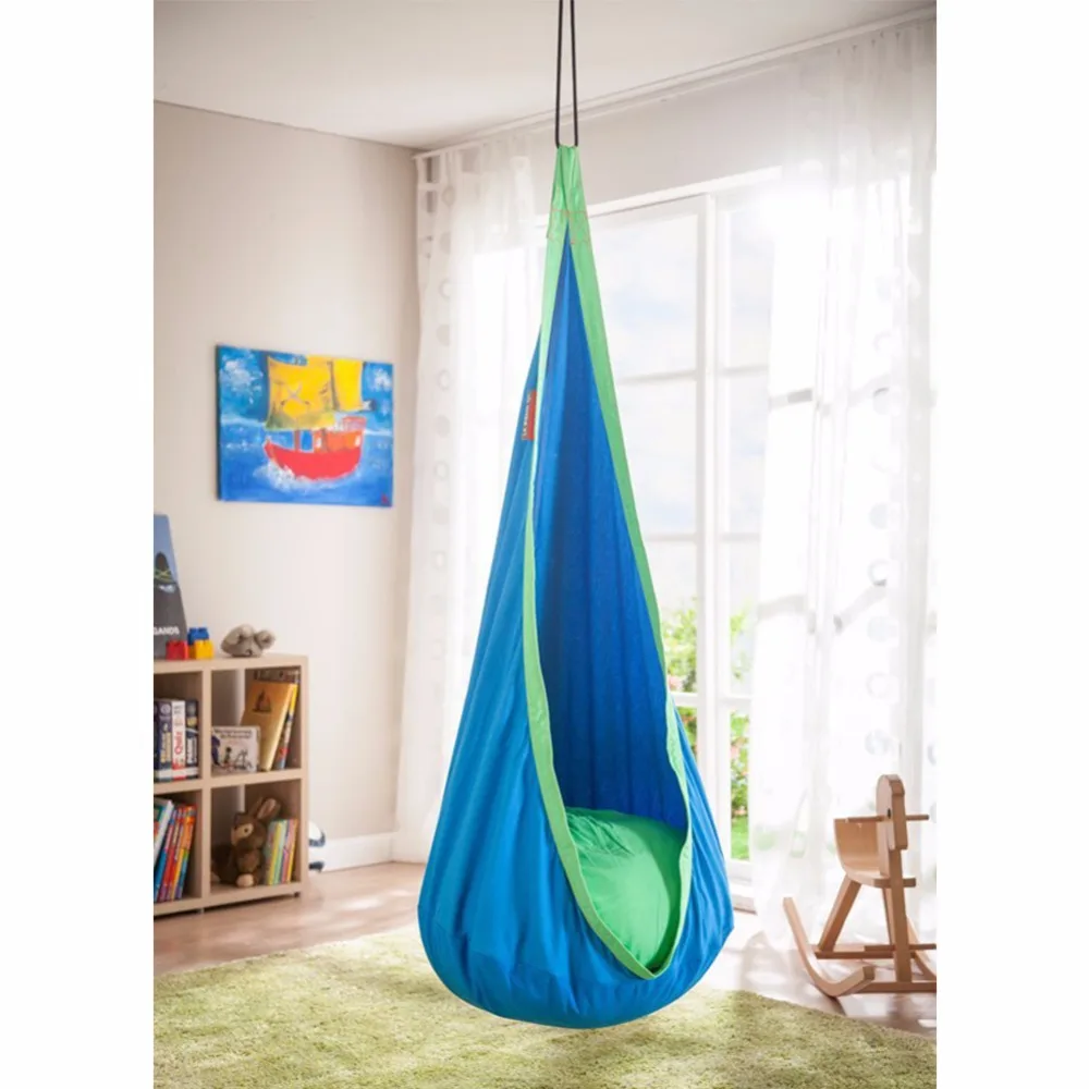Mounchain детское хлопковое подвесное гнездо детский гамак с надувной подушкой