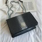 A4 Retro Alligator Handbag Fashion Women Hasp Chain Messenger Bags Clutch Wedding Party Purse Slung Flap Small Square Bag - Цвет: A4