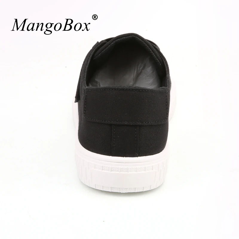 Black White Mens Canvas Footwear Loop Men Casual Shoes Solid Walking Mans Light Weight | Обувь