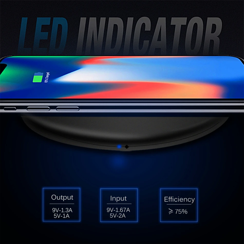 Amstar 10 Вт Быстрое беспроводное зарядное устройство для samsung Galaxy S10 S9 S8 Note 10 USB Qi зарядная подставка для iPhone 11 Pro XS Max XR X 8 Plus