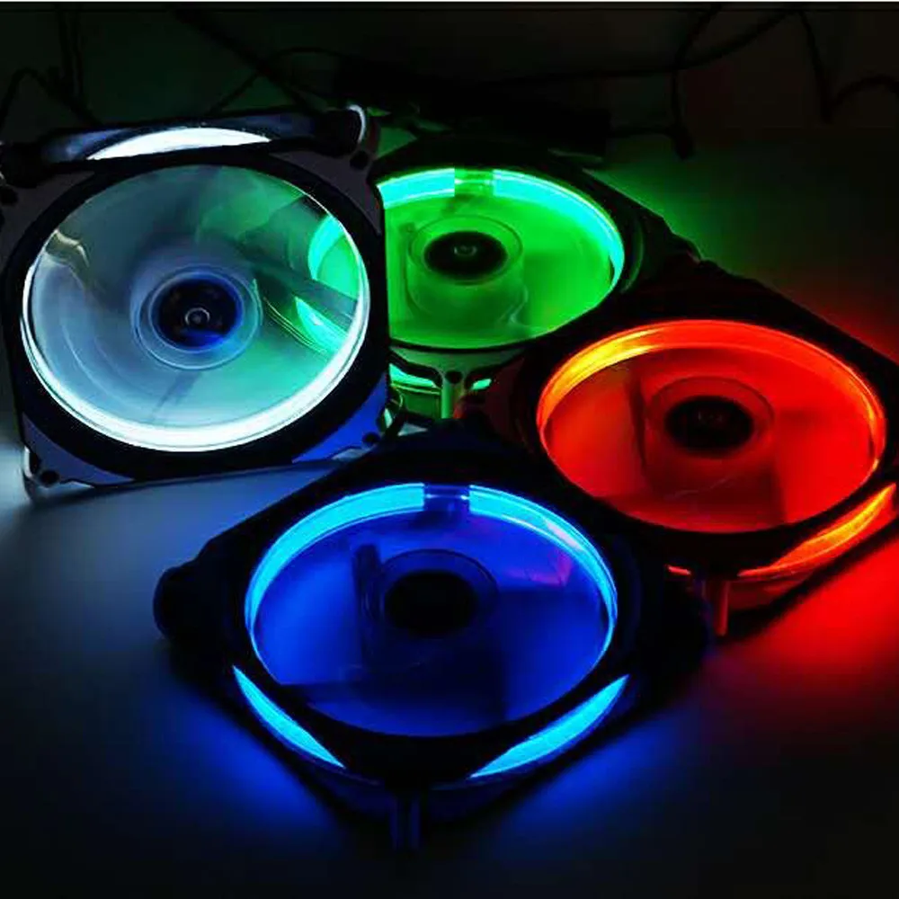 BINMER Silent 120 мм вентилятор CPU кулер RGB многоцветный чехол для компьютера охлаждающий