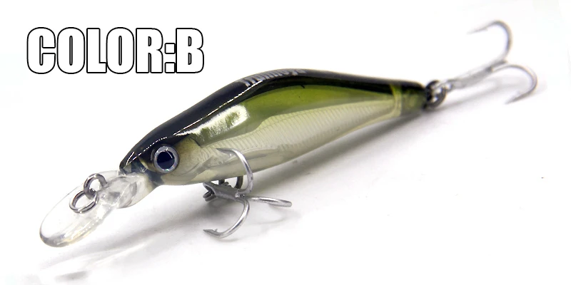 BearKing розничная рыболовные снасти Горячие А+ рыболовные приманки shad, 5 цветов на выбор качество Профессиональный гольян 6,5 см 6 г Гольян ПВХ коробка - Цвет: B