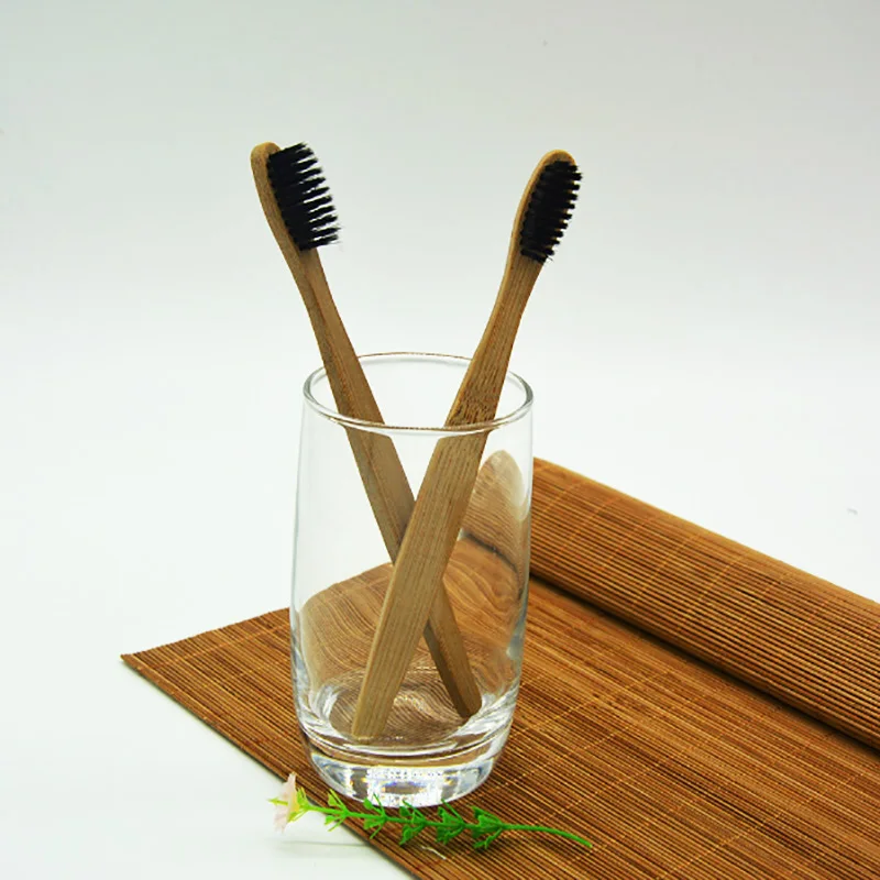 

DR.PERFECT natural bamboo toothbrush toothbrush low carbon bamboo bamboo charcoal fiber wood handle toothbrush 3 pcs / box