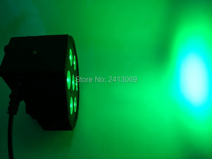 CREE RGBW 7x12 Вт светодиодный Plat SlimPar Quad Lumiere 4в1 светодиодный DJ Lavage Lumiere De La Scene dmx lumiere lampe 4/8 channes
