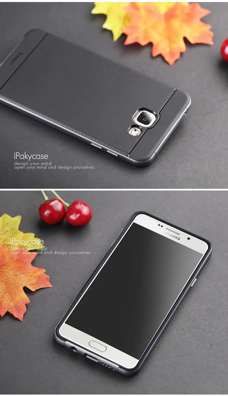 Чехол iPaky для samsung Galaxy A5 A510f S7 edge, гибридный защитный чехол A3 A5 A7, силиконовый чехол из поликарбоната