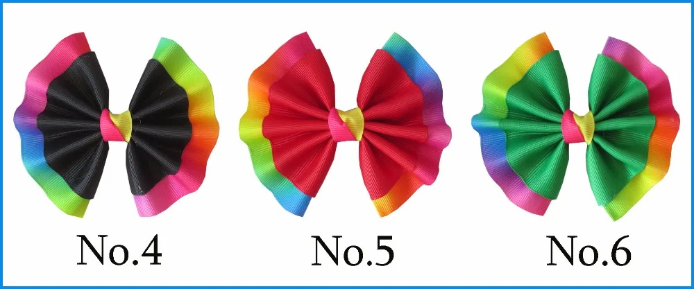 50 благословение Девушка 4 &quotвентилятор волос лук клип красочный леопард линии