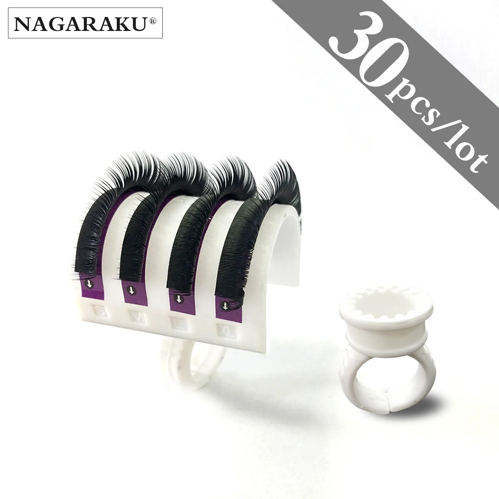 NAGARAKU 30 шт./компл. U-образное кольцо для наращивания ресниц U-образный держатель