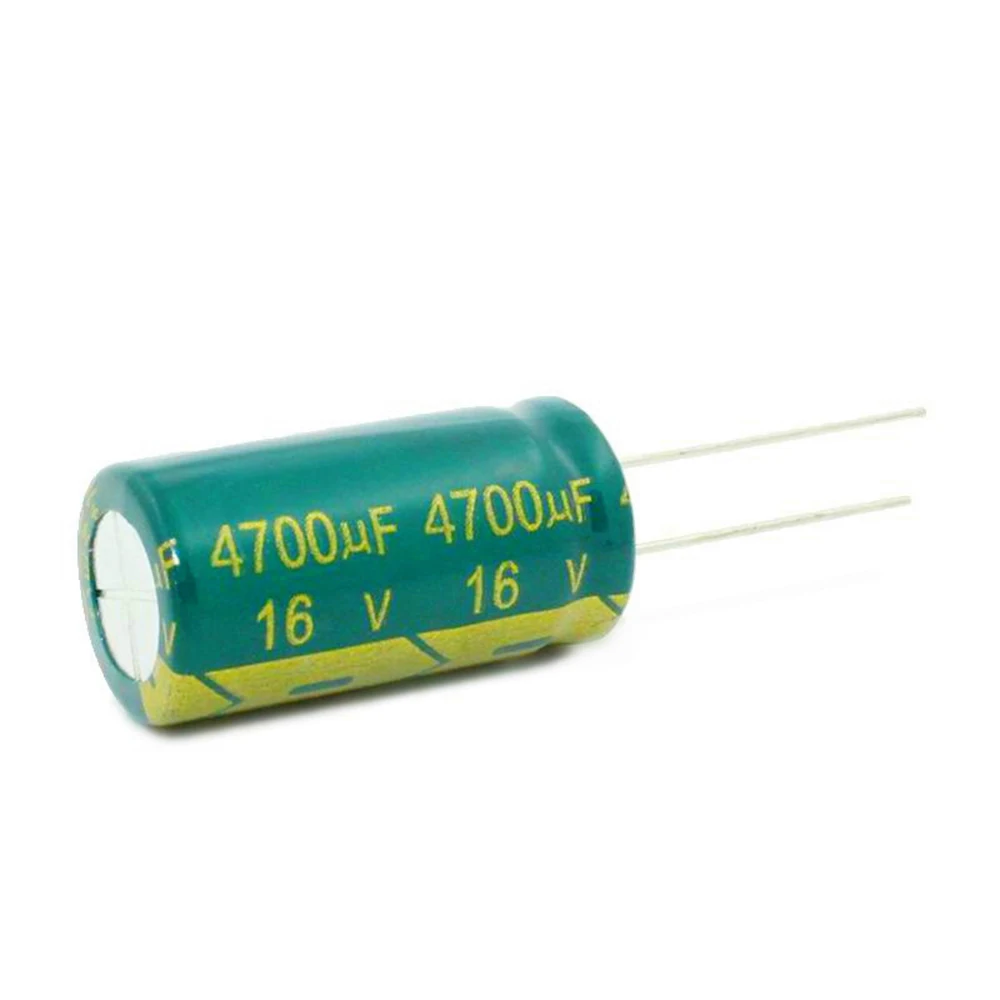 16V 4700uF 13x26mm 10 шт./лот электролитический конденсатор с алюминиевой крышкой, 6,3 V 10V 16 V, алюминиевая крышка, 25В 220 мкФ 470 мкФ 1000 мкФ 1500 мкФ 2200 мкФ 3300 мкФ 10000 мкФ высокочастотное низкое сопротивление - Цвет: 16V 4700uF 13x26mm