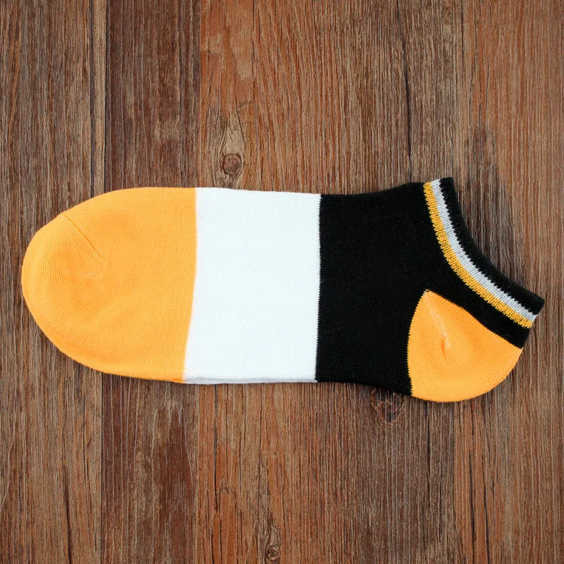 Носки мужские 10 парт/Лот деловые повседневные в полоску короткие милые трех