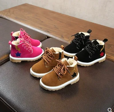 Новинка 2019 детские зимние меховые сапоги для мальчиков и девочек Нескользящие