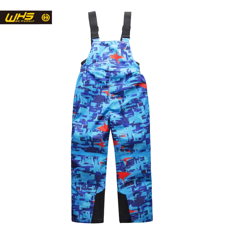 WHS/лыжный костюм для мальчиков зимние куртки и штаны детская Лыжная куртка брюки