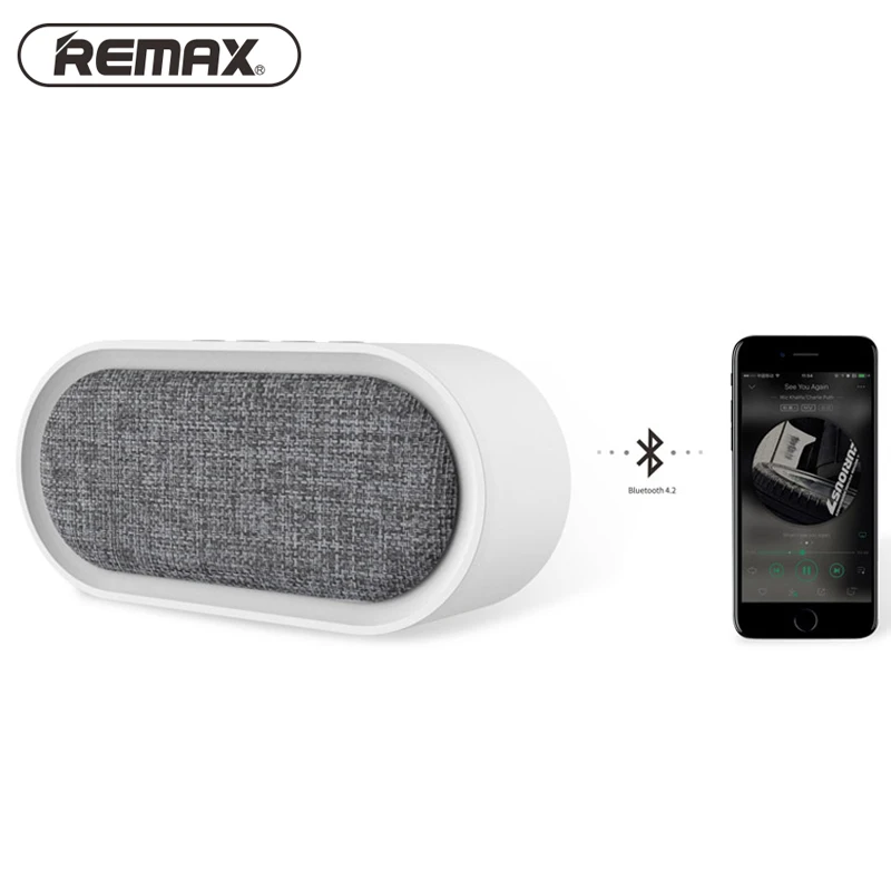 Портативный Настольный беспроводной Bluetooth динамик Remax с поддержкой TF AUX звуковая