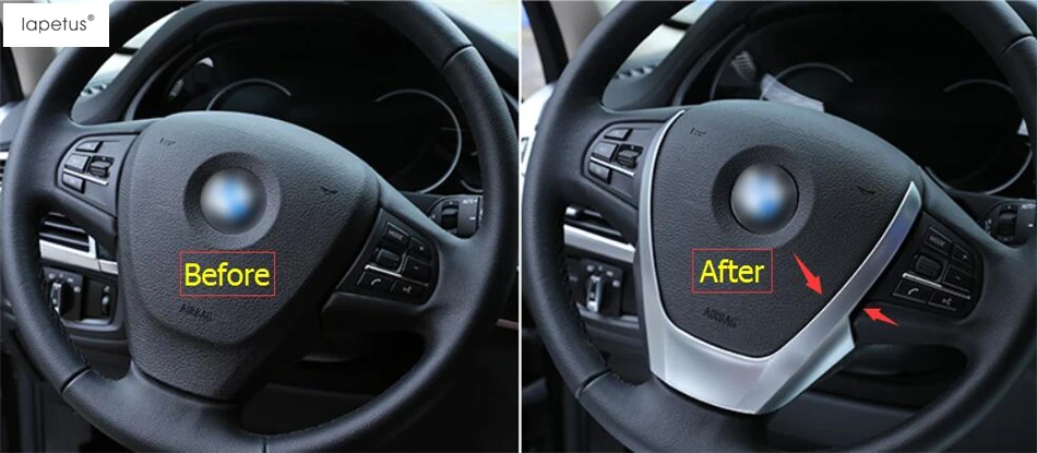 Аксессуары Lapetus для BMW X3 F25 / X4 F26 2013 2017 Матовый Стиль декор колес передним рулем u