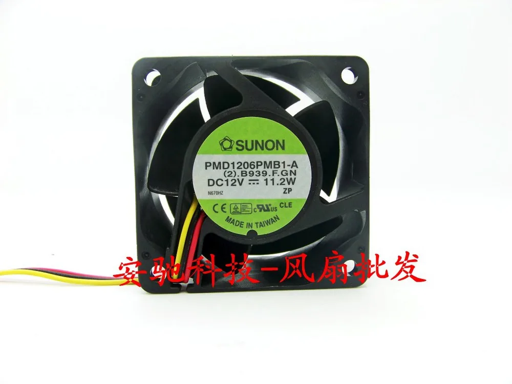 Для Sunon PMD1206PMB1 A 12V 11 2 W Ультра насильственные 6038 пар высокоскоростных
