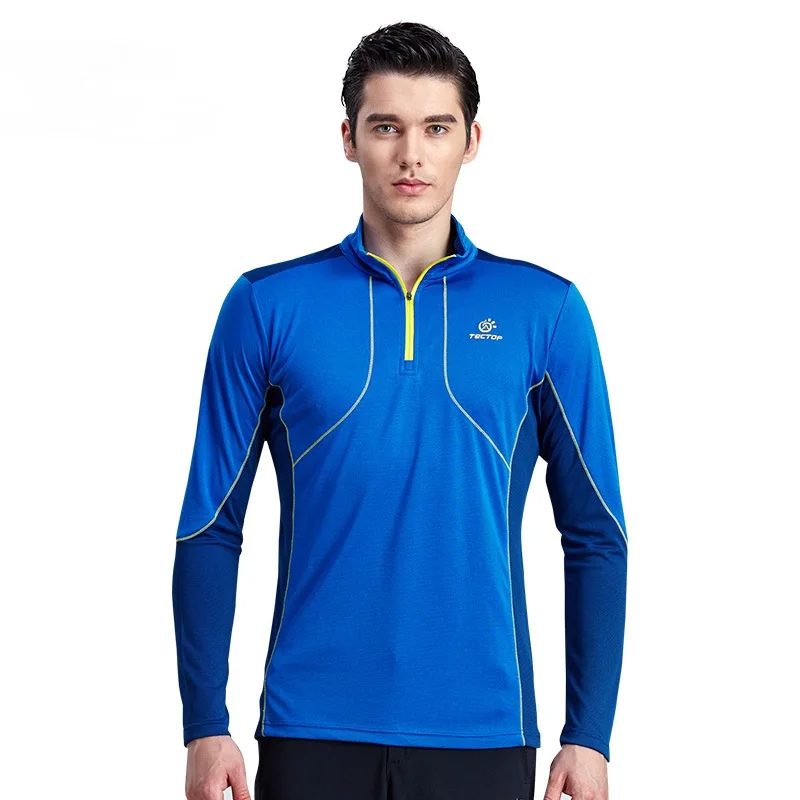 2016 Брендовые мужские и женские футболки с длинным рукавом быстросохнущие