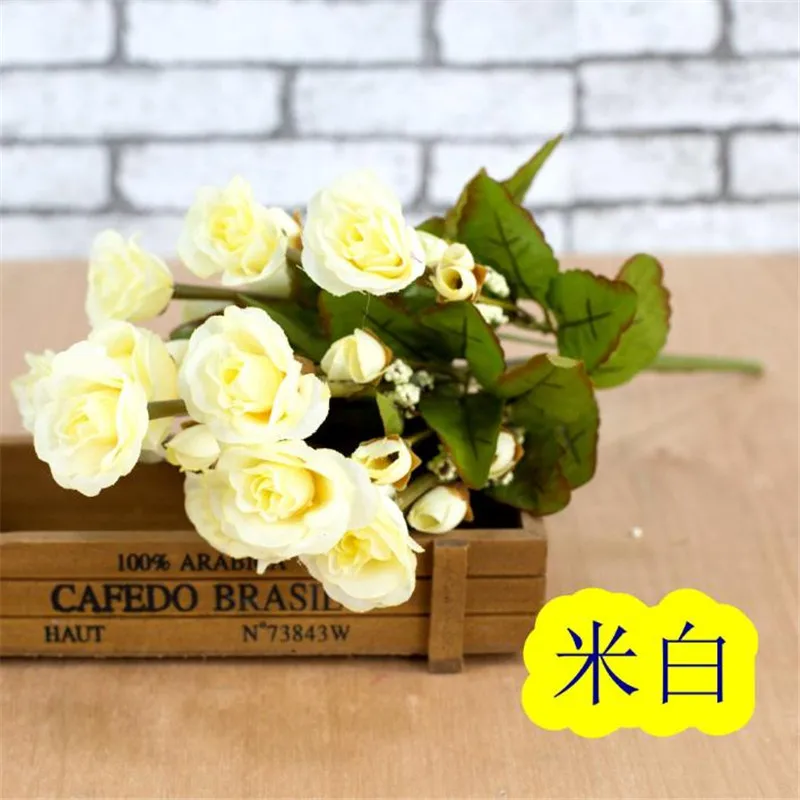 Искусственные осенние искусственные европейские цветы (11 стеблей/штука) длина 35