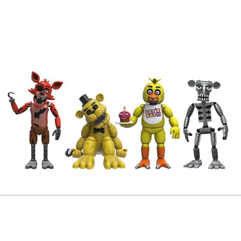 4 шт./лот 5 см фигурки в упаковке FNAF игрушки модели куклы|Игровые и трансформеры| |