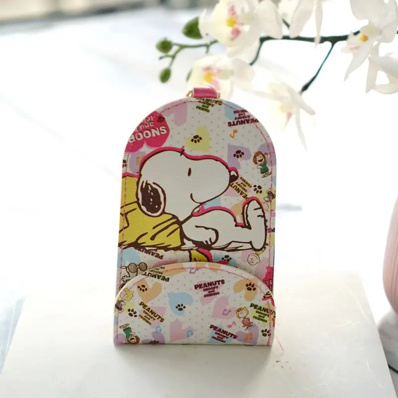 Мультяшный креативный защитный чехол для ключей My Melody Anpanman Cinnamoroll Snoopy Doraemon Stitch, чехол для карт, водонепроницаемый чехол-держатель из искусственной кожи