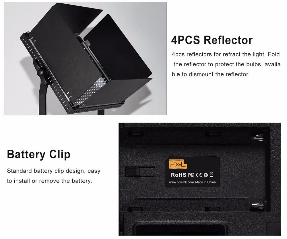 3 шт. в упаковке, Dimmable Pixel K80 2,4G, беспроводная передача, светодиодный свет, осветительная панель со встроенным ресивером для студии YouTube
