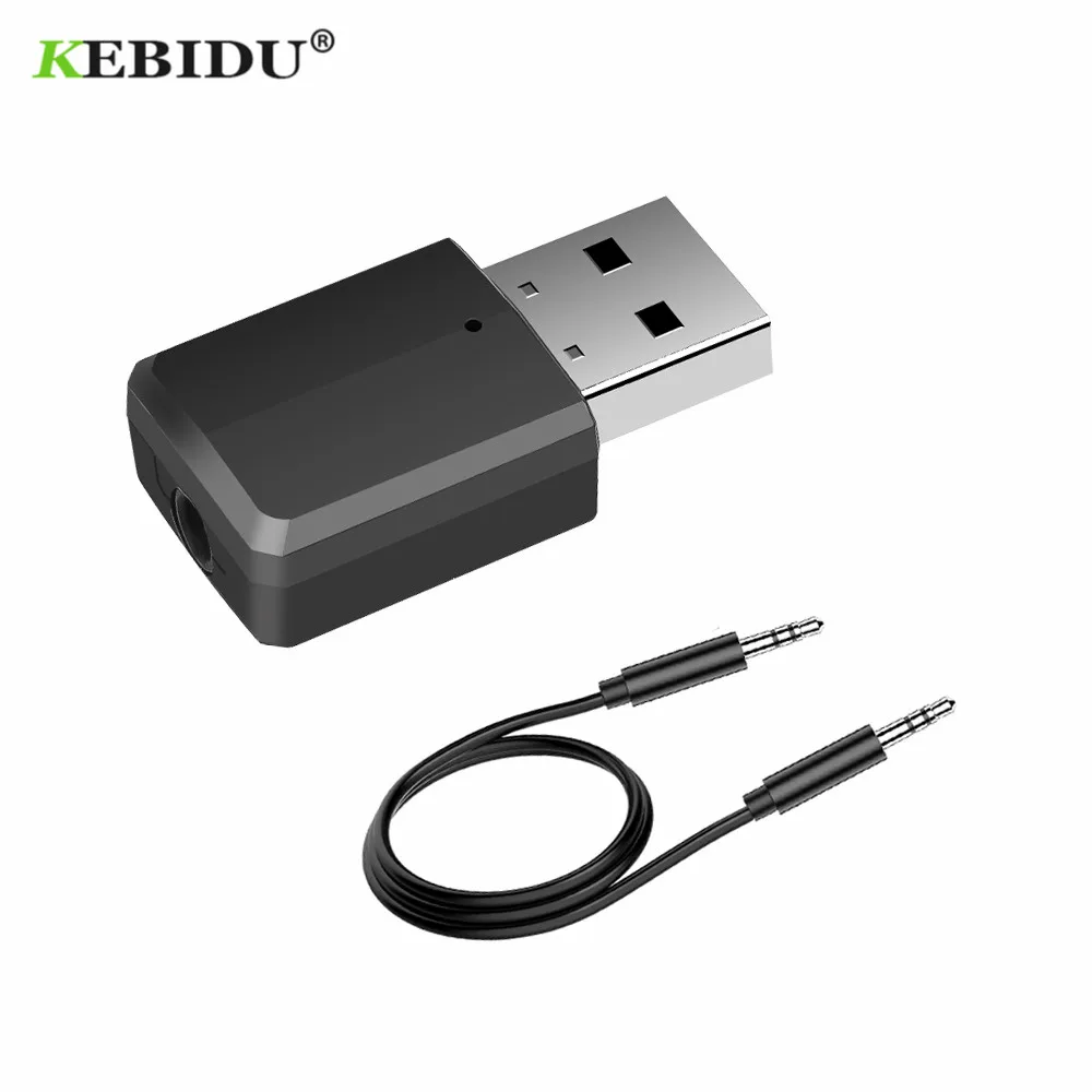 Bluetooth 5 0 адаптер KEBIDU передатчик приемник 3 мм стерео аудио музыкальный ключ для ПК