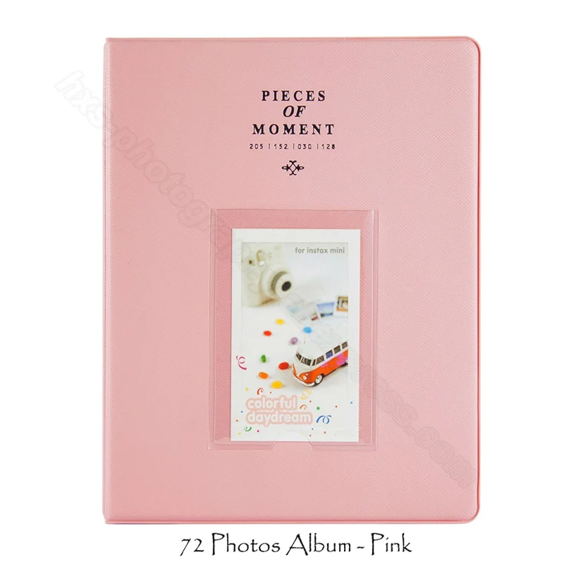 72 Album Pink Аксессуары для фотокамер Fujifilm Instax Mini 90: качественный чехол/сумка/чехол из искусственной кожи, фотоальбом Instax Mini - Цвет: 72 Album Pink